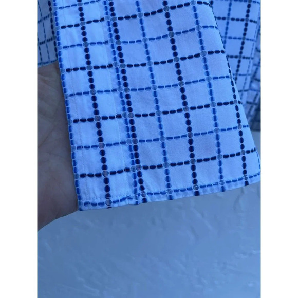 ETRO Milano Mens Long Sleeve Button Down Made in Italy Dress Shirts Plaid Sz 38 - Picture 4 of 11